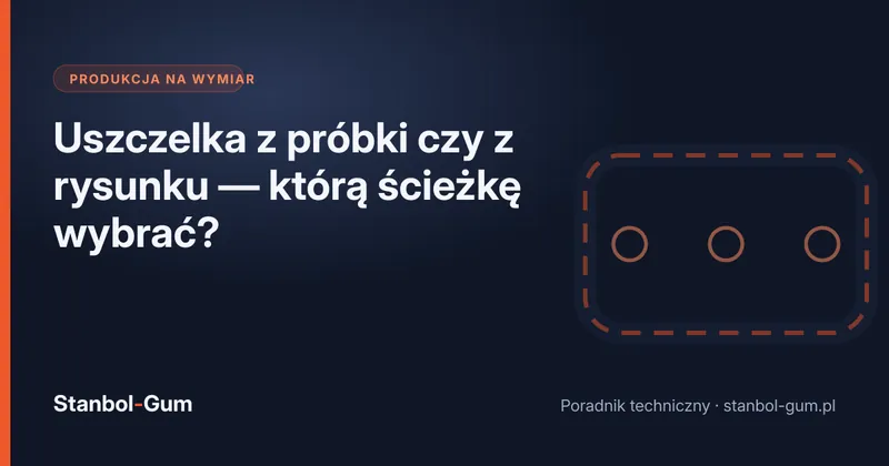 Uszczelka z próbki czy z rysunku — którą ścieżkę wybrać?